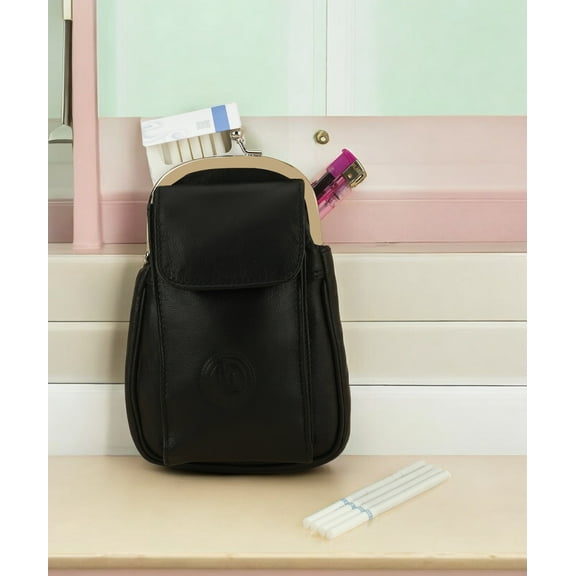 Leatherboss Large Cigarette Case Money and Money Holder with Attached Phone Case New Black