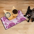 thumbnail image 3 of Paisley Indian Tribal Dog Food Mat with Paisley Design Boho Vintage Floral Pattern, Absorbent Waterproof Non-Slip Pet Feeding Mat, 3 of 7