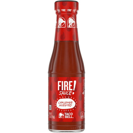 (3 Pack) Taco Bell Fire Sauce, 7.5 oz (Best Food In Taco Bell)