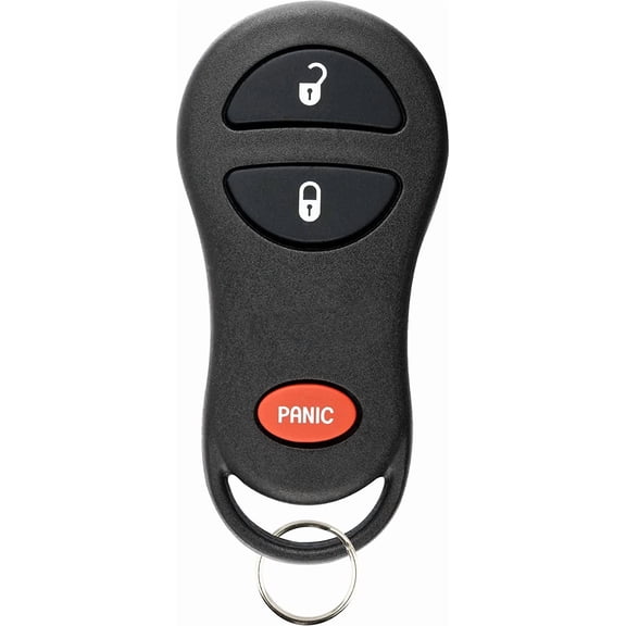 KeylessOption Keyless Entry Remote Control Car Key Fob Replacement for GQ43VT17T, 04686481 Black