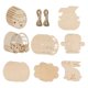 thumbnail image 1 of Recortes de animales de madera sin terminar, decoración artesanal, adornos colgantes para Conejo, 1 of 9