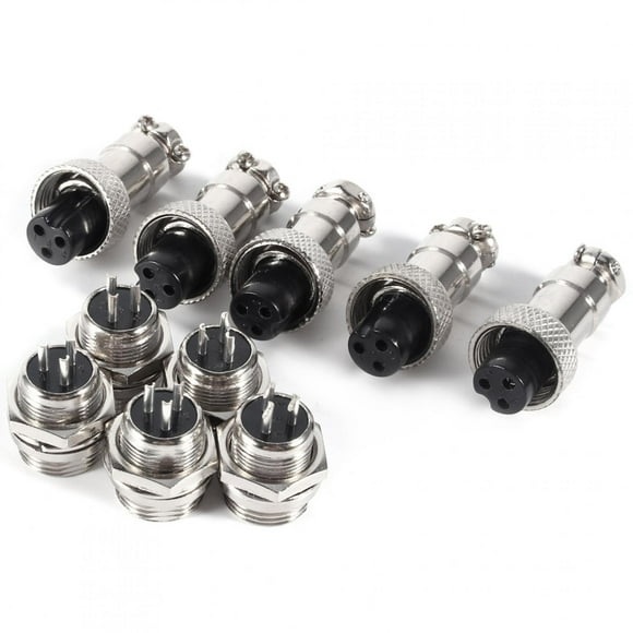 Panel Metal Wire Connector, Wear Reistant Aviation Plug And Socket Connector 10 Set Compact Firm For Technical Staff For Mechnical Equipment