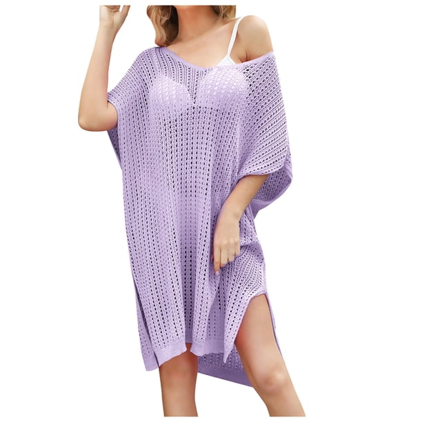 Mlqidk Bathing Suit Cover Ups for Women Crochet Swimsuit Cover Up