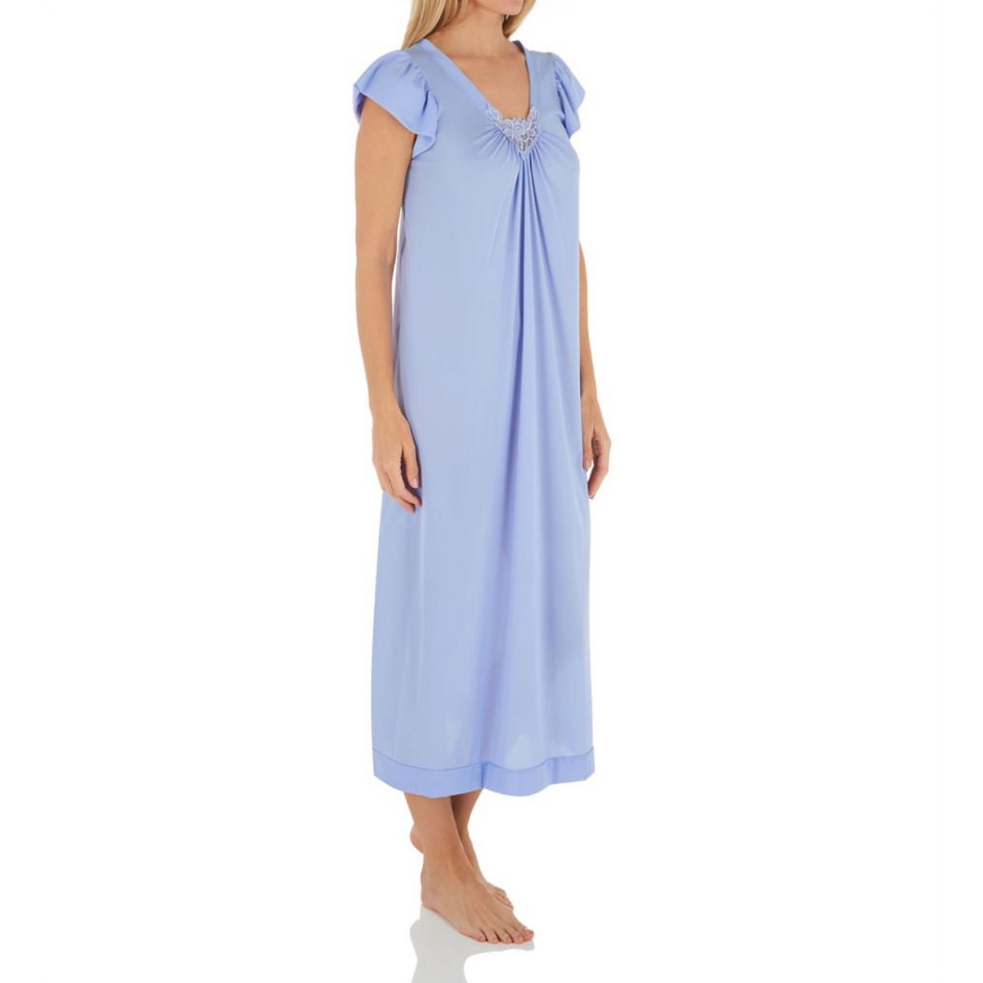 Women s Shadowline 32510 Cherish 50 Inch Cap Sleeve Nightgown (Lilac 2X)