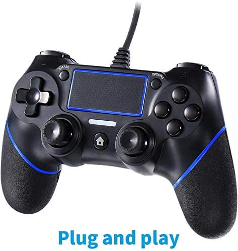 Slovenië Nederigheid Roestig Wired Controller for Playstation 4, Professional USB PS4 Wired Gamepad -  Walmart.com