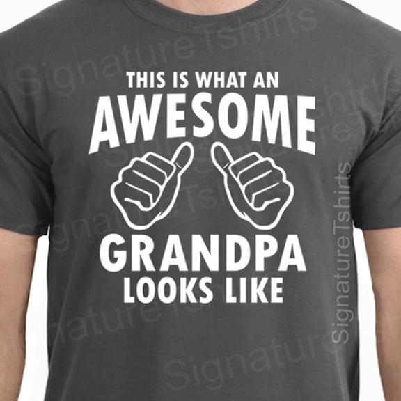 Grandpa Shirt For Grandpa Awesome Grandpa TShirt New Baby Gift Mens Fathers Day Husband Gi