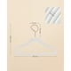 thumbnail image 3 of SONGMICS Perchas Infantiles, Juego de 50, Perchas de Terciopelo con Ganchos, Perchas Antideslizantes para Ropa, Blanco, 3 of 5