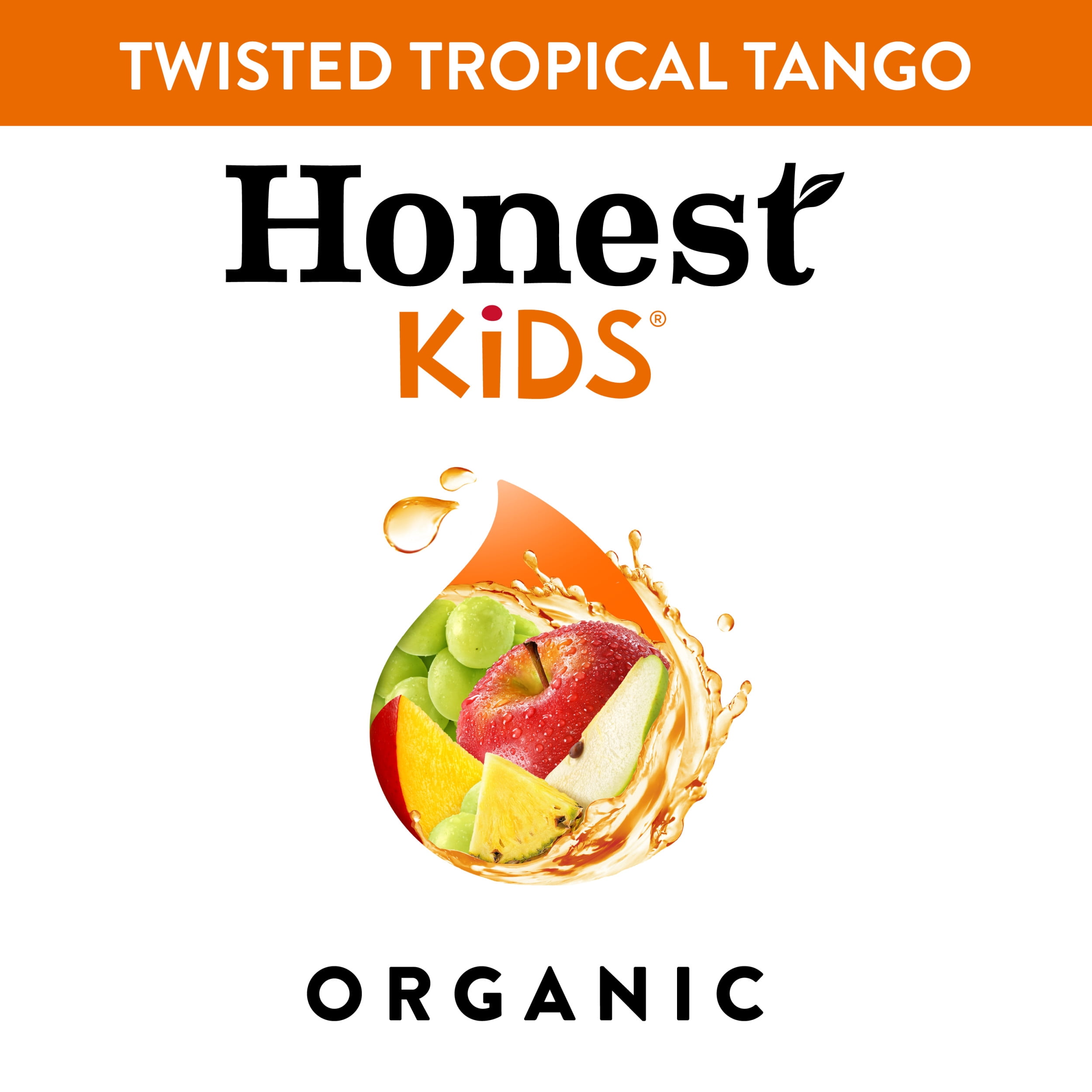 Honest Kids Twisted Tropical Tango Organic Fruit Juice, 6.75 fl oz, 8 Pack