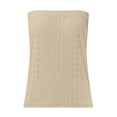 thumbnail image 4 of Gpoecd Loose Tank Tops for Women Plus Size Off Shoulder Casual Stretch Camisole Top Comfortable Relaxed Fit Solid Color Camisole with Built In Bra Khaki,M, 4 of 5