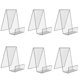 thumbnail image 1 of 6 Packs Clear Acrylic Book Stand,transparent Book Display Stand, Book Stands For Display, Acrylic Bookshelf For Displaying, 1 of 5