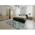 thumbnail image 4 of Ahgly Company Indoor Square Abstract Cyan Opaque Blue Abstract Area Rugs, 5' Square, 4 of 6