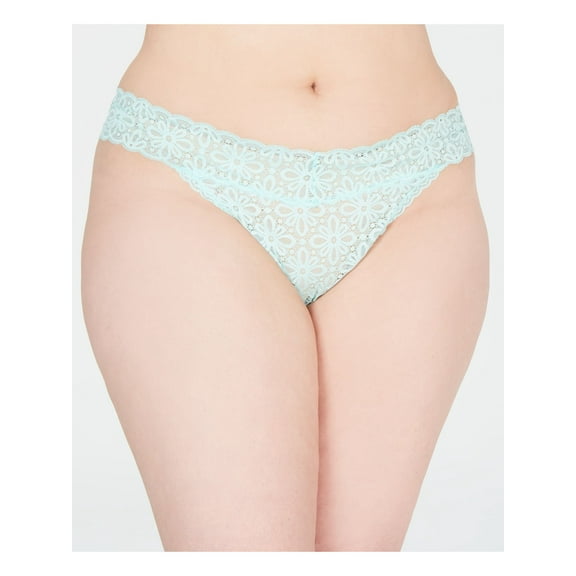 JENNI Intimates Green Thong Underwear Juniors ONE SIZE