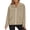 Khaki, variant on Front Zip Sweatshirts Womens without Hood Cotton Warm Comfy Zipper Fall Jacket Outerwear Solid Sports Coat (XL, Pink)