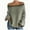Green, variant on Sevevn Women's 2025 Fall Long Sleeve Sweaters Casual Loose Striped Off Shoulder Casual Oversized Knitted Sweater Pullovers