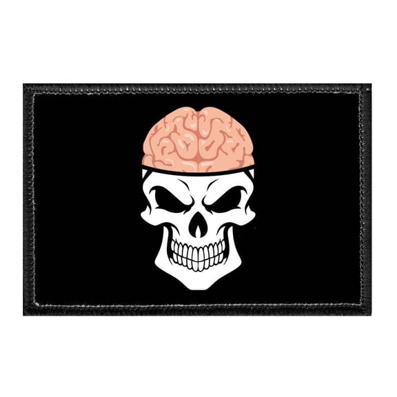 Skull With Brains - Removable Patch