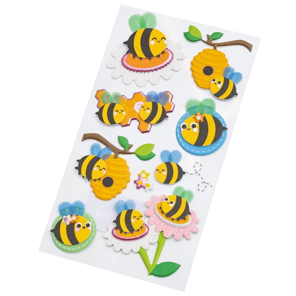 Recollections Bumblebee Stickers, 12 Pack