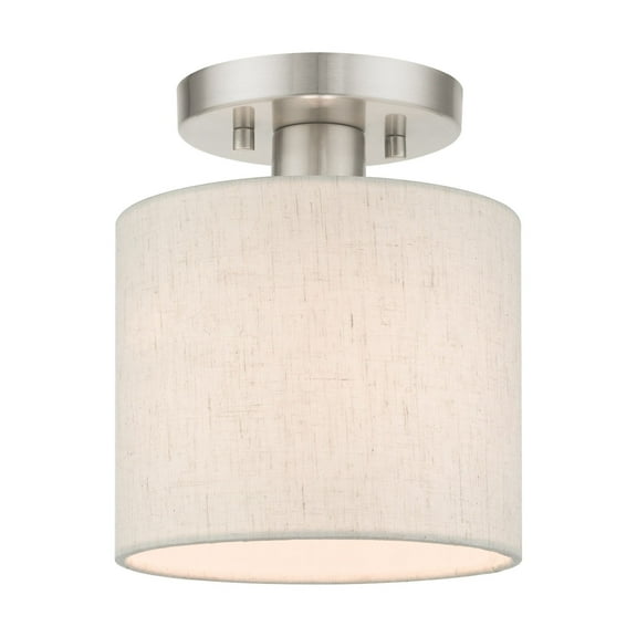 Livex Lighting - Blossom - 1 Light Petite Semi-Flush Mount In Transitional