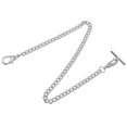 thumbnail image 1 of Pocket Watch Vest Chain T Bar Lobster Clasps Watch Chain Watch Link Chain, 1 of 3