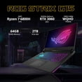 thumbnail image 2 of ASUS ROG Strix G15 15.6" 165Hz WQHD Gaming Laptop, AMD Ryzen7 6800H, NVIDIA GeForce RTX 3060, 64GB DDR5 RAM, 2TB SSD, RGB KB, Thermal Grizzly Cooling, VR-Ready, Gray, Win 11 Pro, 32GB USB Card, 2 of 9