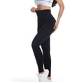 thumbnail image 4 of Paiwinds Women's High Waist Yoga Pants Full Length Tummy Control Slim Fit Nylon Spandex Running Leggings, 4 of 9