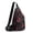 Double layer red, variant on Men's Casual Couples Lightweight Shoulder Bag,Vertical single layer black