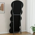 thumbnail image 5 of Flannel Full Length Wave rose Floor Mirror with Stand for Bedroom living room Hanging or Against The Wall, 5 of 8