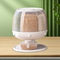 thumbnail image 1 of Tarro De Grano Organizador de alimentos secos de 6 rejillas Tarro de almacenamiento de granos diversos transparente Suministros de cocina Wdftyju Libre de BPA, 1 of 7