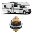 thumbnail image 1 of Thru Panel Battery Terminal Connector, Battery  Post Safe Use Rustproof Brass Heavy Duty  for Car RV Boat Yacht Red Positive,Black Negative, 1 of 7