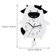 thumbnail image 5 of Cute Cow Wall Clock Animal Acrylic Wall Clock Silent Battery Operated Wall Clock With Swing Tail Pendulum For Living Room Bedroom Home Decor, 5 of 8