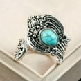 thumbnail image 2 of QQTDFG 925 Silver Plated Turquoise Ring for Women Wedding Party Jewelry Rings SZ 6-13-Turquoise#17-7, 2 of 4
