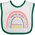 thumbnail image 3 of Inktastic Handpicked for Earth by My Great Grandma in Heaven Rainbow Boys or Girls Baby Bib, 3 of 4