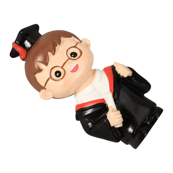 Hemoton Graduation Cake Resin Topper Graduation Party Lovely Cake Decoration Dessert Decor