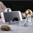 thumbnail image 3 of Astronaut Ornament,Cute Cartoon Cell Phone Astronaut Bracket Cartoon Tablet Bracket Crafted with Care, 3 of 6