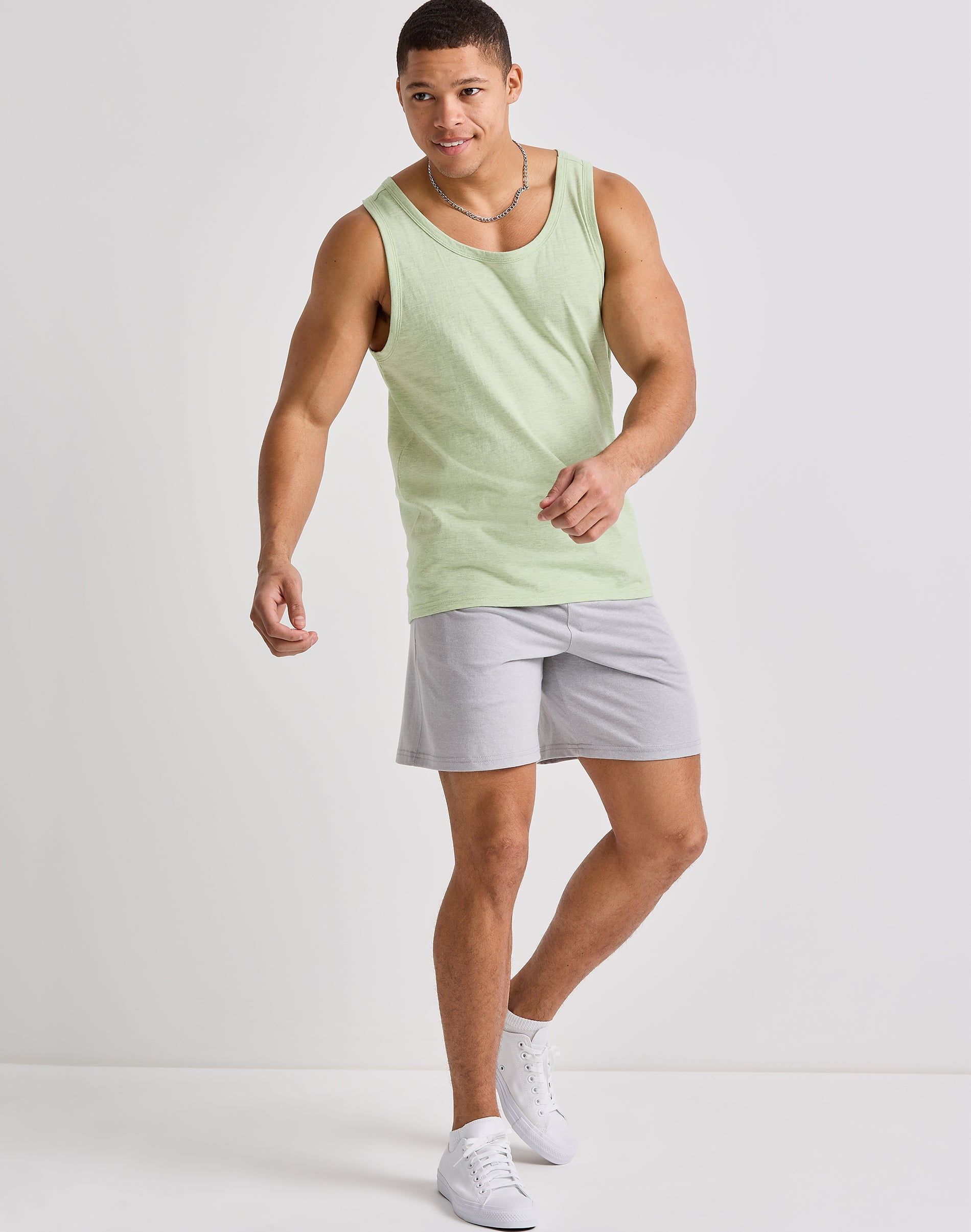 Hanes Originals Jersey Shorts Men's Tri-Blend Pull-On Elastic Waistband Pockets 7 inseam