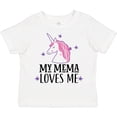 thumbnail image 3 of Inktastic My Mema Loves Me Girl Unicorn Girls Toddler T-Shirt, 3 of 5