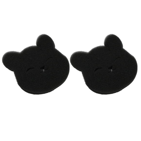 Laundry Pet Hair Remover, Effective Pet Hair Removal, Reusable Washing Machine Dog Hair Catcher, Black Bear Shape Sponge for Clothing Bedding