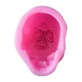 thumbnail image 1 of Handmade Human for Head Skeleton Silicone Mold 3D Rose Flower Skull Candle Resin Casting Mold UV Crystal Epoxy Resin Mol, 1 of 4