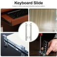 thumbnail image 2 of Miangastore Keyboard Rail Cold-rolled Steel 1 Pair 22.99X2.08X0.51Inch, 2 of 8