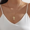 thumbnail image 5 of 10Pcs/pack Lightweight Faith Symbol Pendant Alloy Necklace Earrings Jewelry Crucifix Pendant Charm For Daily Outfits, 5 of 8