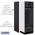 thumbnail image 3 of 24" Wide Designer Wood Open Access Locker - 6 Feet High - 24 Inches Deep - Black, 3 of 3