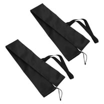 PBPBOX 2Pcs Black Baseball Bat Storage Bag Oxford Cloth Lightweight Sports Gear Carrier with Strap