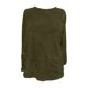 thumbnail image 5 of Pntutb Blusa de manga larga cálida con bolsillo sólido suelto para otoño e invierno con cuello redondo para mujer Pntutb Pntutb-6941, 5 of 6