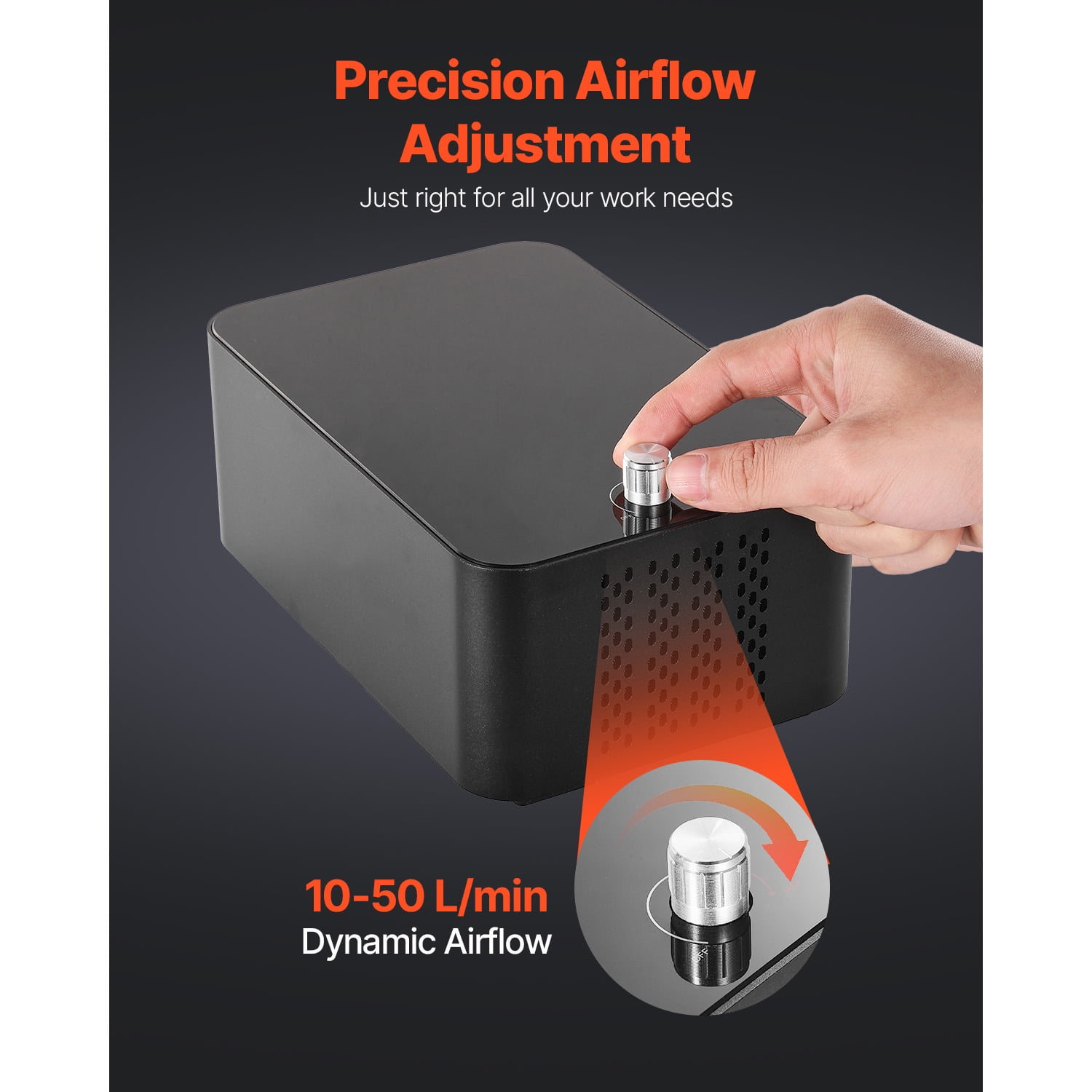KFFKFF Air Aid, Modifiable 50 L/min Air Current, Air Aid Pump Set for Laser Cutting and Engraving, Eliminate Smoke and Debris,Lower Surface Heat, Protect Laser Lens, Suitable for Laser Engraver ≥ 20W