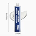 thumbnail image 5 of Virenlux Silicone Caulk Waterproof Sealant Paintable Flexible Adhesive for Metal Wood Glass Concrete Automotive Home Plumbing Outdoor Industrial Use, 5 of 6