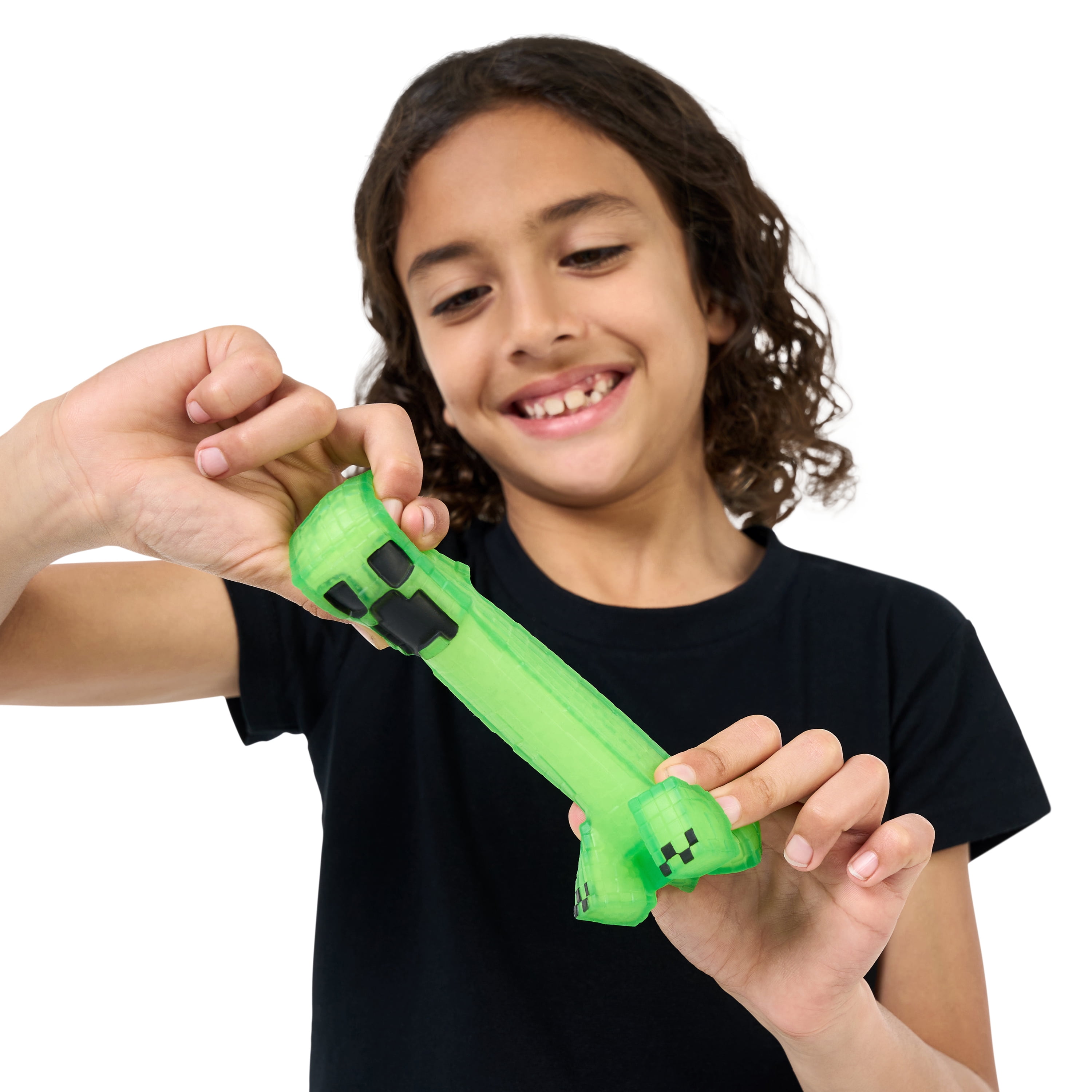 Heroes of Goo Jit Zu Minecraft Stretchy Creeper, Goo Filling with Hidden Gunpowder Piece, Ages 4+