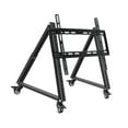 thumbnail image 4 of Soporte de TV móvil de baja altura, carrito de TV móvil, soporte rodante versátil, accesorios triangulares, acero resistente para sala de reuniones en, 4 of 9