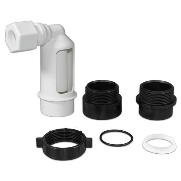 Water Softener Air Gap with 5/8-inch JACO Compression for Installation on a 1-1/2-inch Standpipe with ABS Trap Adapters (ET117-005, G-58JA, DLA-G)