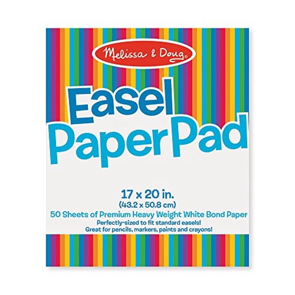 Melissa & Doug Art Essentials Easel Pad (17 x 20 pulgadas) Con 50 Hojas de Papel Bond Blanco