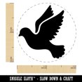 thumbnail image 2 of Dove Flying Silhouette Bird Self-Inking Rubber Stamp Ink Stamper - Dry Pad (No Ink) - Mini 1/2 Inch, 2 of 7