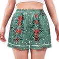 thumbnail image 7 of joogoo Women's Pajama Lounge Shorts Christmas Tree Bottoms Sleep Short XXL, 7 of 7